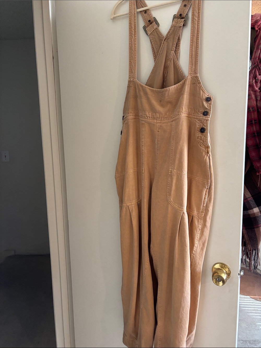 FREE PEOPLE FELIX TAPERED OVERALLS🌾👩🏻🌾*FLAWS - Picture 3 of 9